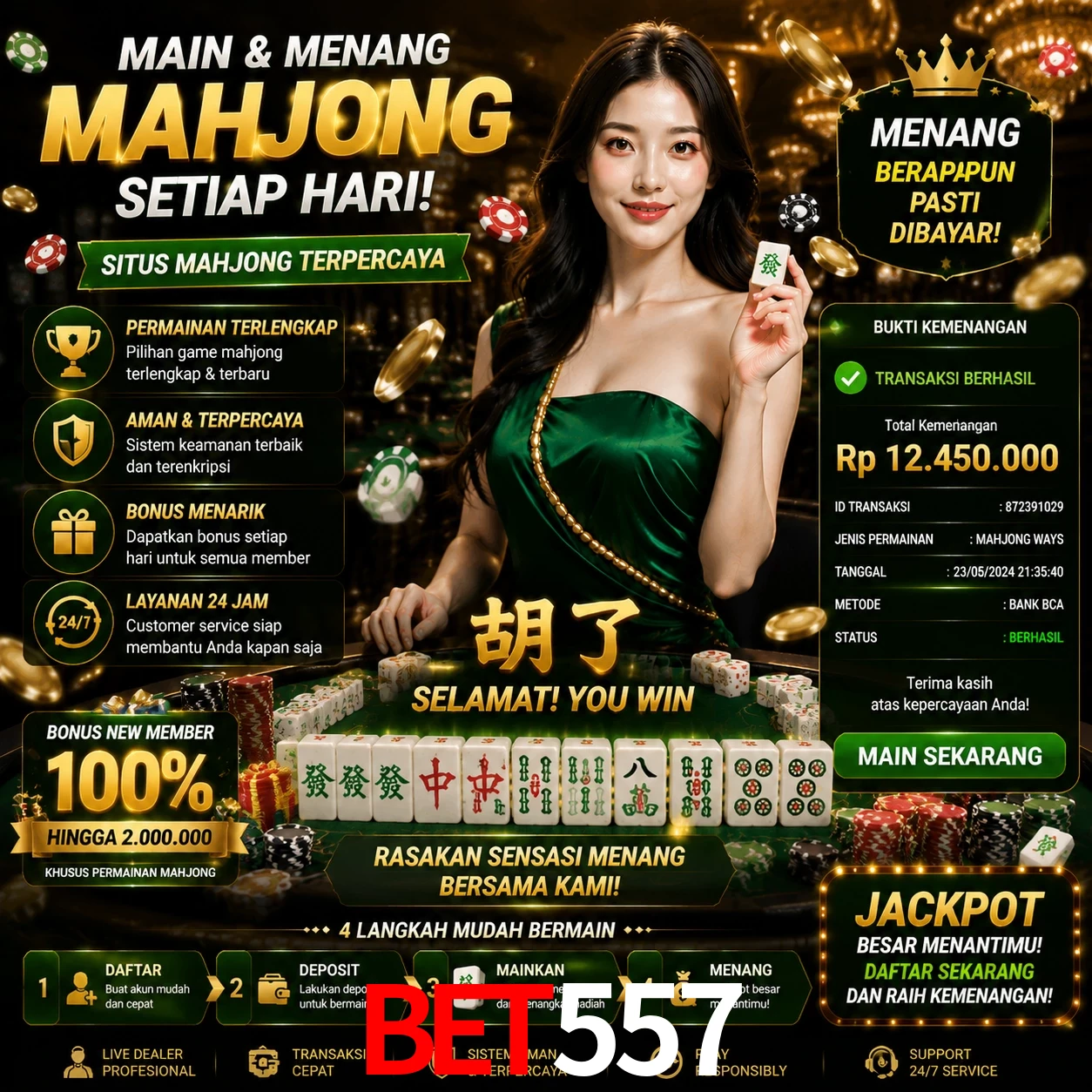 Ganhar e sacar na bet557